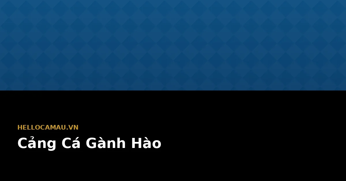 Cảng cá Gành Hào